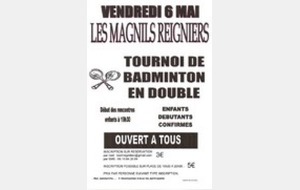 TOURNOI AMICAL à MAGNILS REIGNIERS