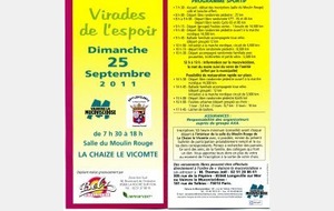 VIRADES DE L'ESPOIR LE 25 SEPTEMBRE 2011