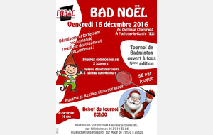 TOURNOI BAD NOEL