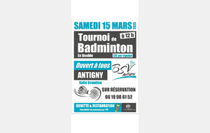 Tournoi de badminton à Antigny