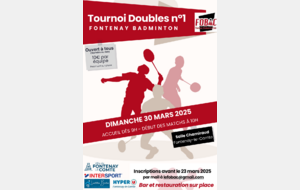 Tournoi de Doubles organisé par le club